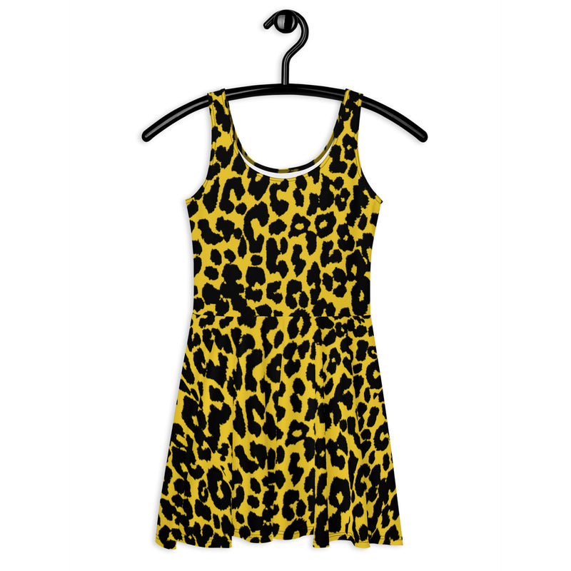 Leopard Print Skater Dress