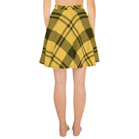 Yellow Plaid Skater Skirt