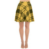 Yellow Plaid Skater Skirt