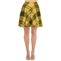 Yellow Plaid Skater Skirt