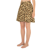 Leopard Print Skater Skirt