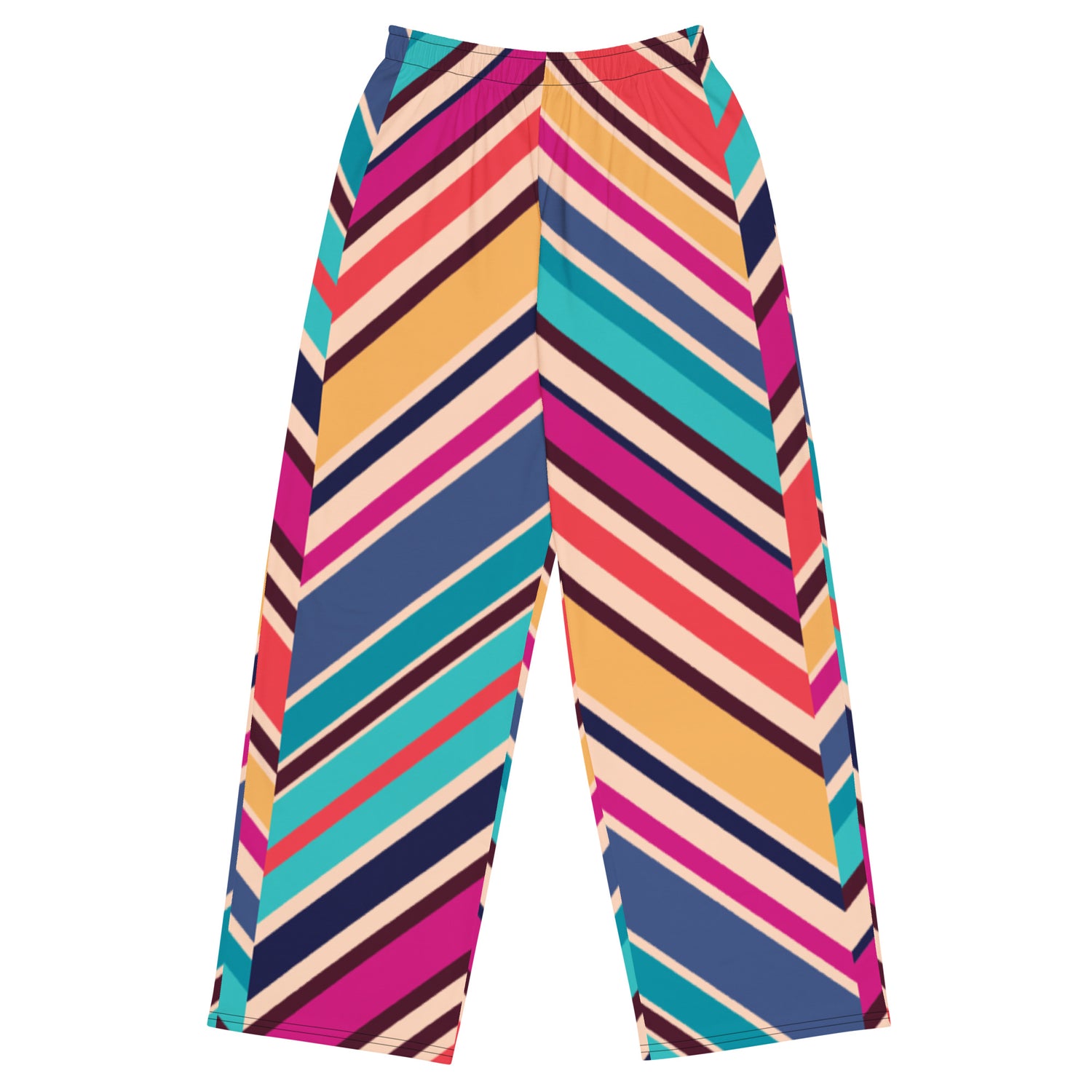 Multi Stripe wide-leg pants