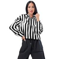 Stripped Women’s cropped windbreaker