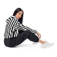 Stripped Women’s cropped windbreaker