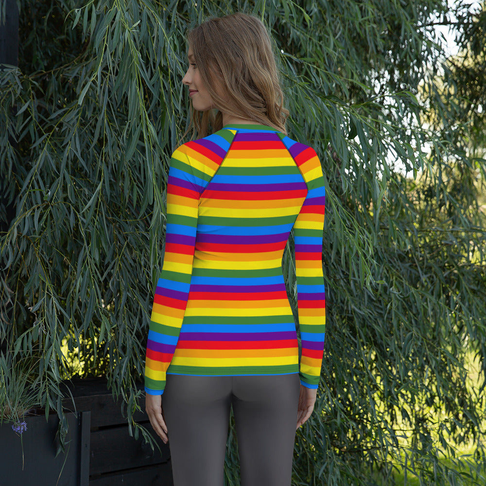 Rainbow Women's Rash Guard