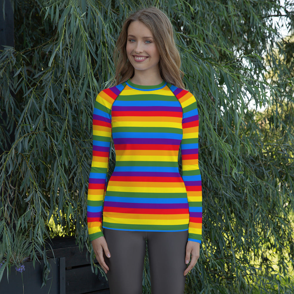 Rainbow Women's Rash Guard