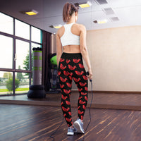 Red Robin Black Yoga Leggings