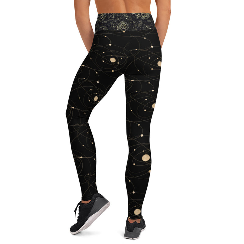 Celestial Solar System Yoga Leggings