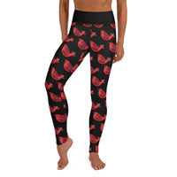 Red Robin Black Yoga Leggings