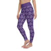 Purple Flower Yoga Leggings