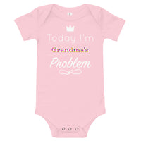 Grandma's Problem Baby Onesie