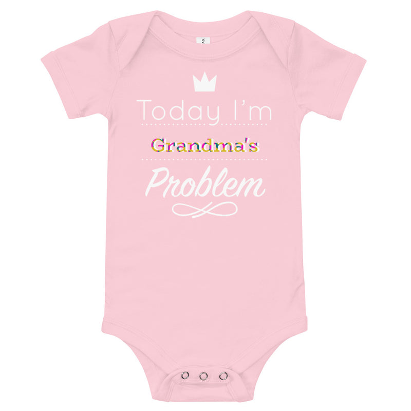 Grandma's Problem Baby Onesie