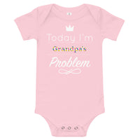 Grandpa's Problem Baby Onesie