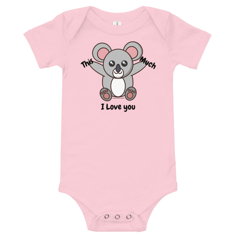 I Love You This Much Infant Short sleeve Onsie