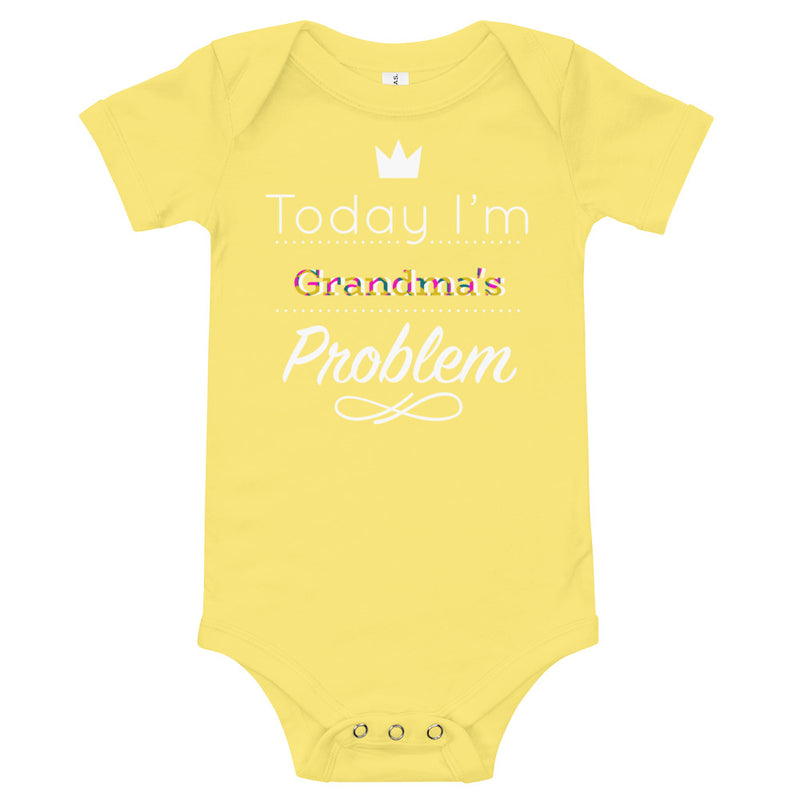 Grandma's Problem Baby Onesie