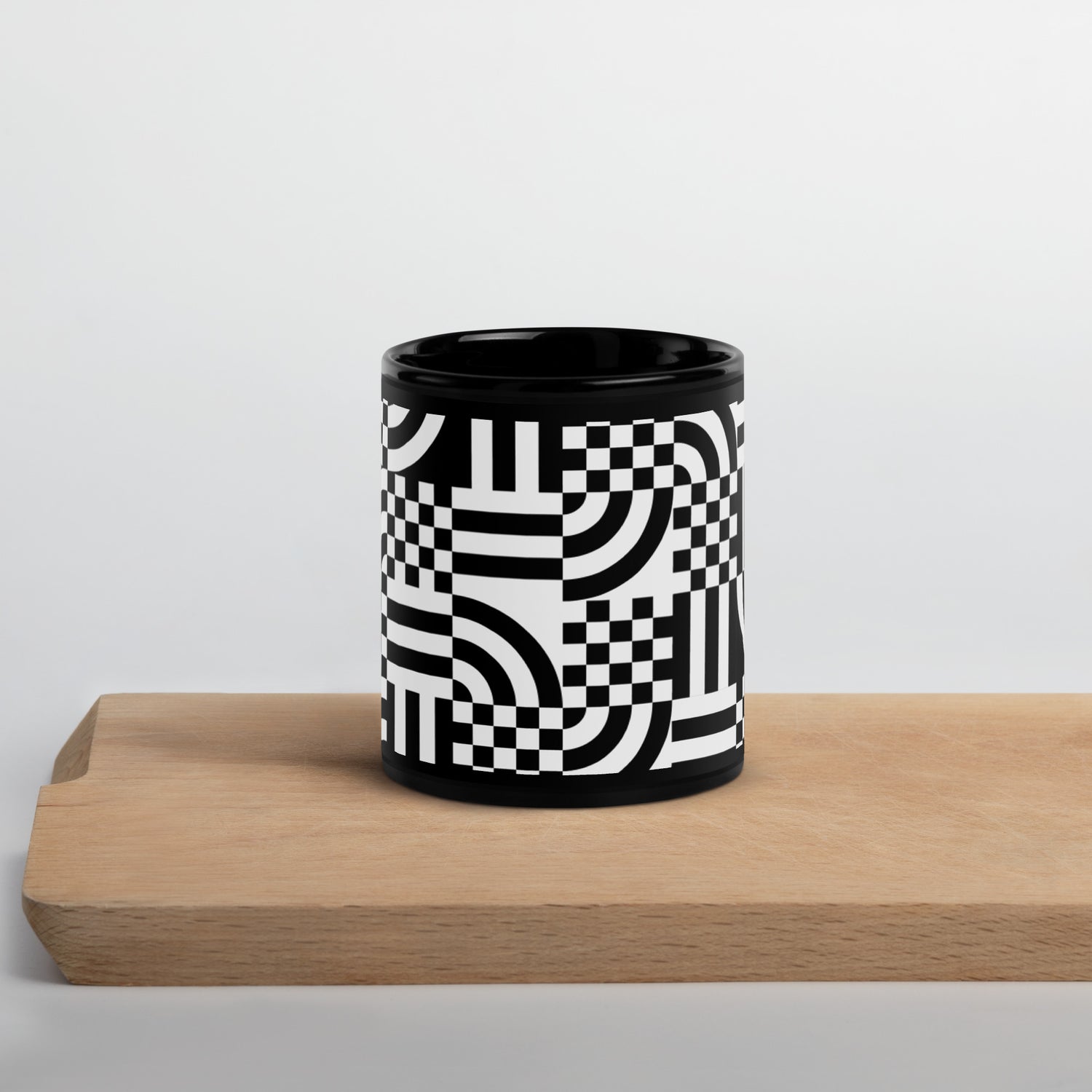 Black & White Glossy Mug