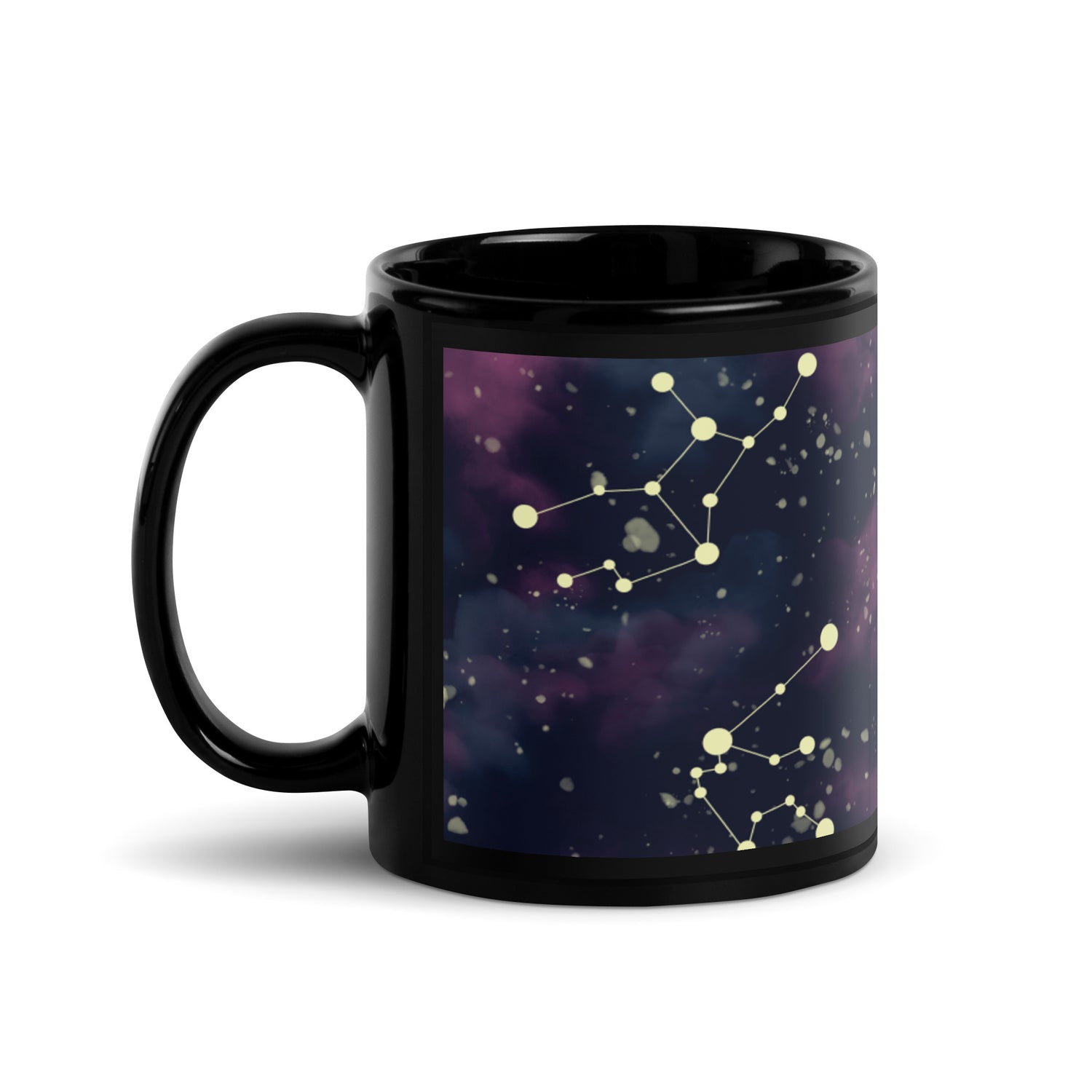 Constellations Black Glossy Mug