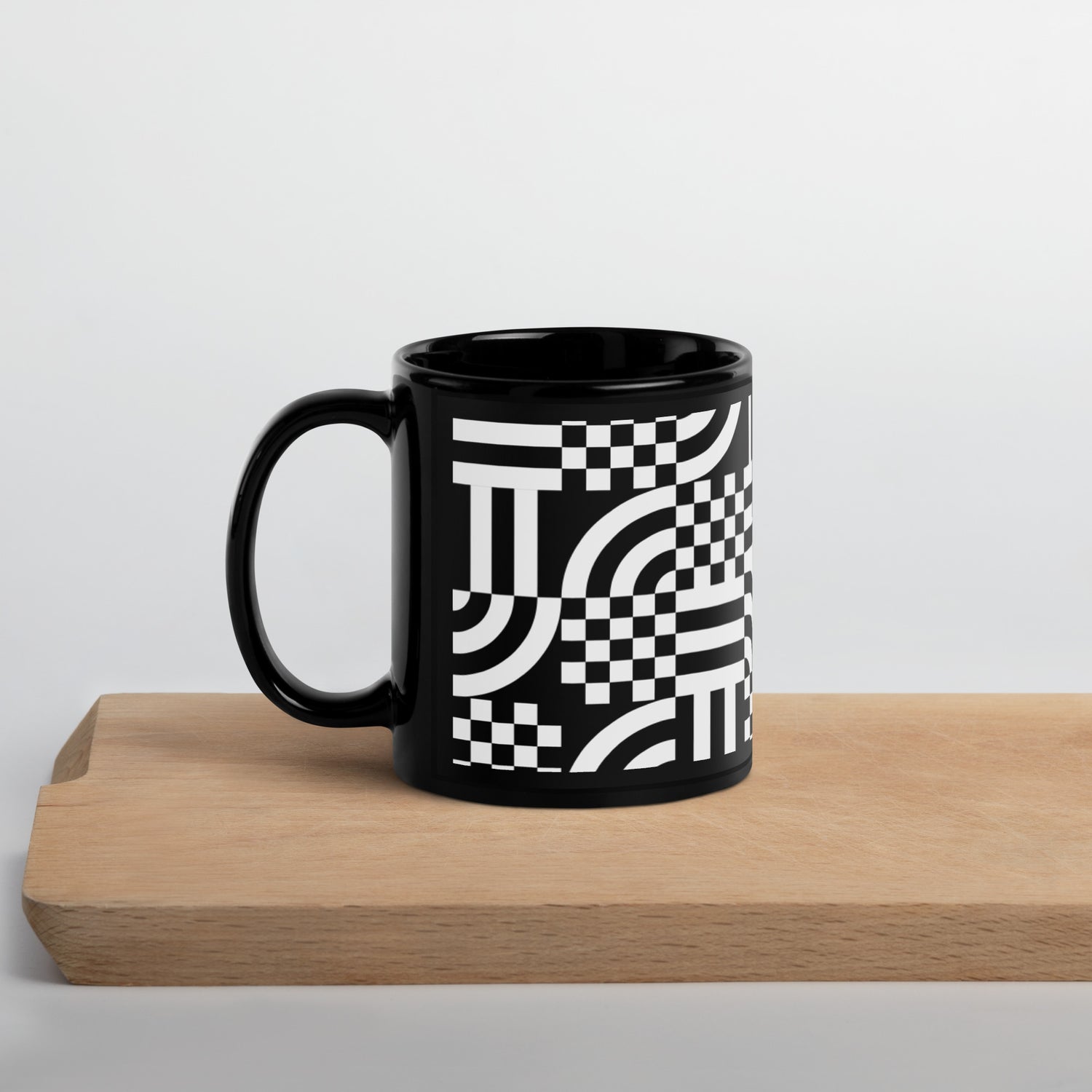 Black & White Glossy Mug