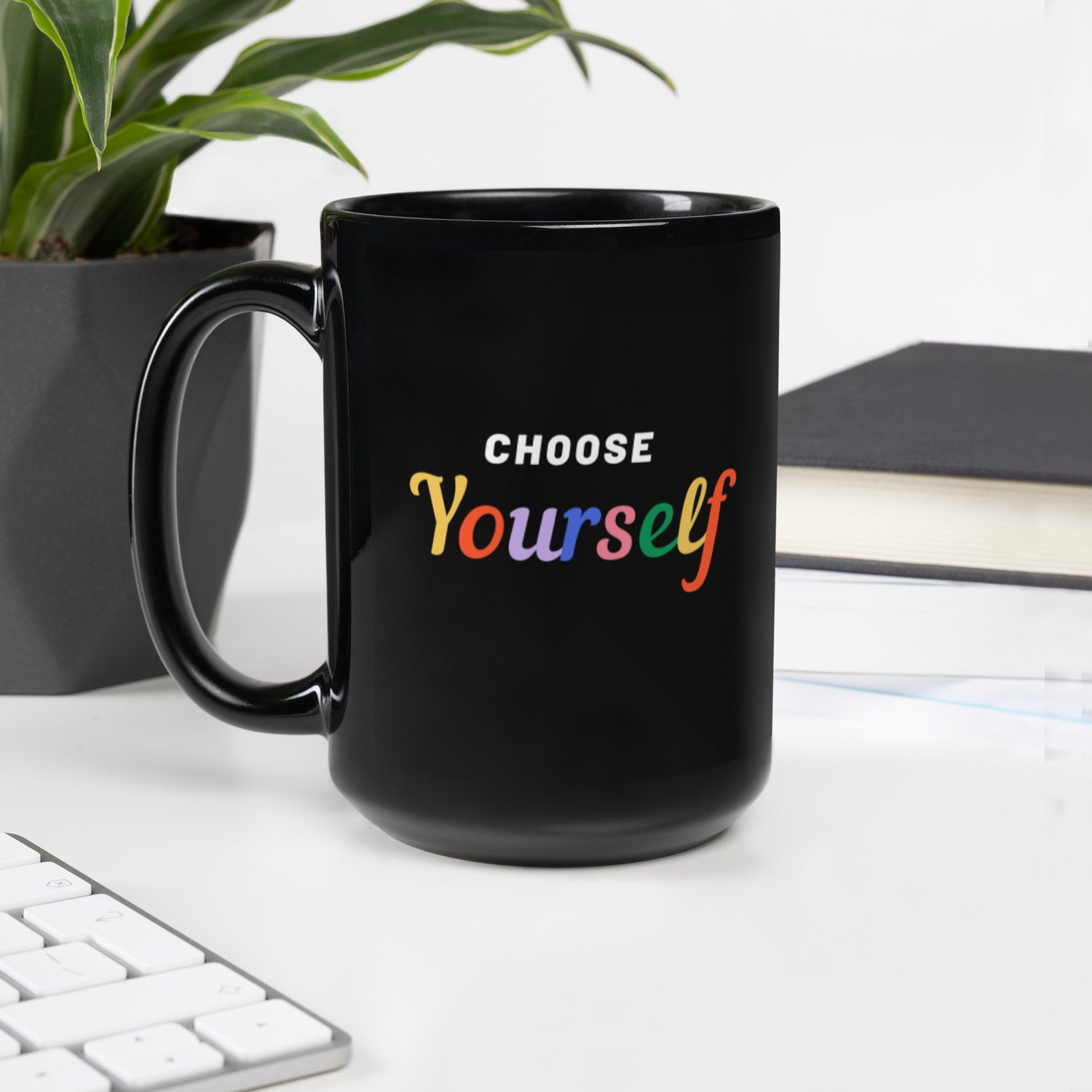 Choose Black Glossy Mug