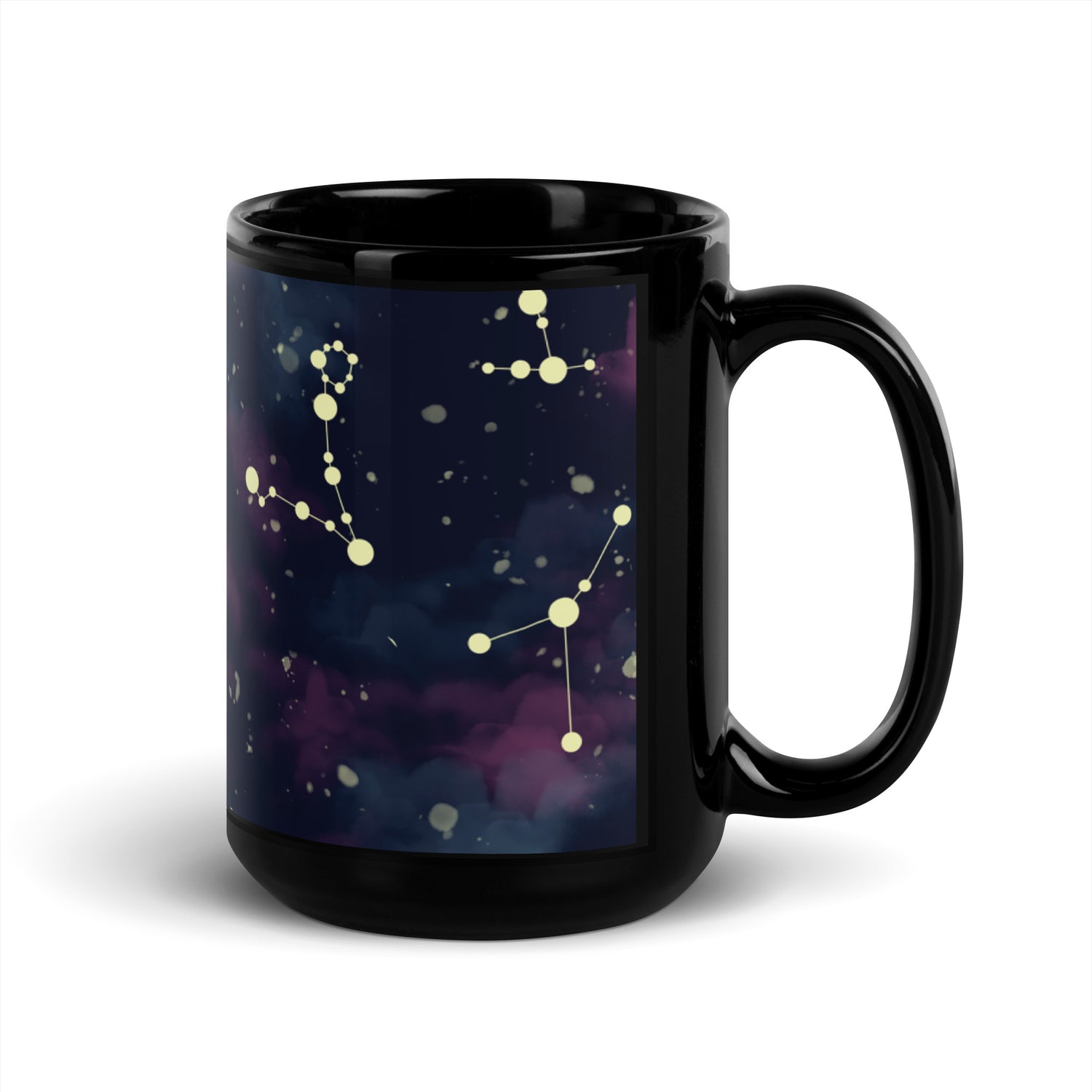 Constellations Black Glossy Mug
