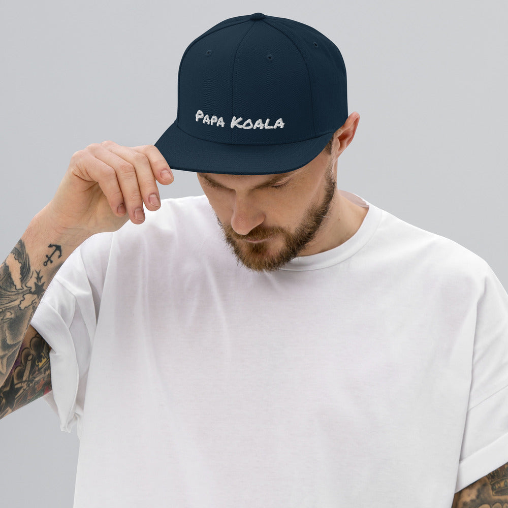 Papa Koala Snapback Hat