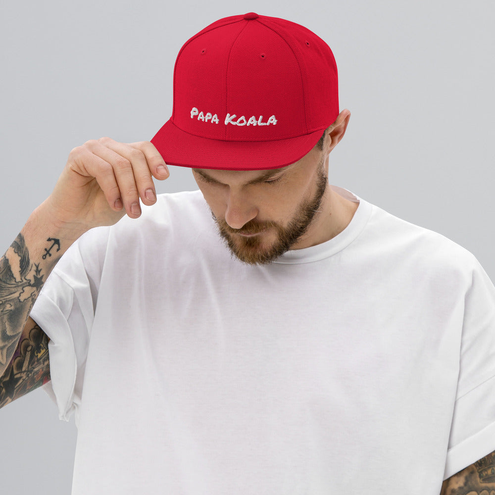 Papa Koala Snapback Hat
