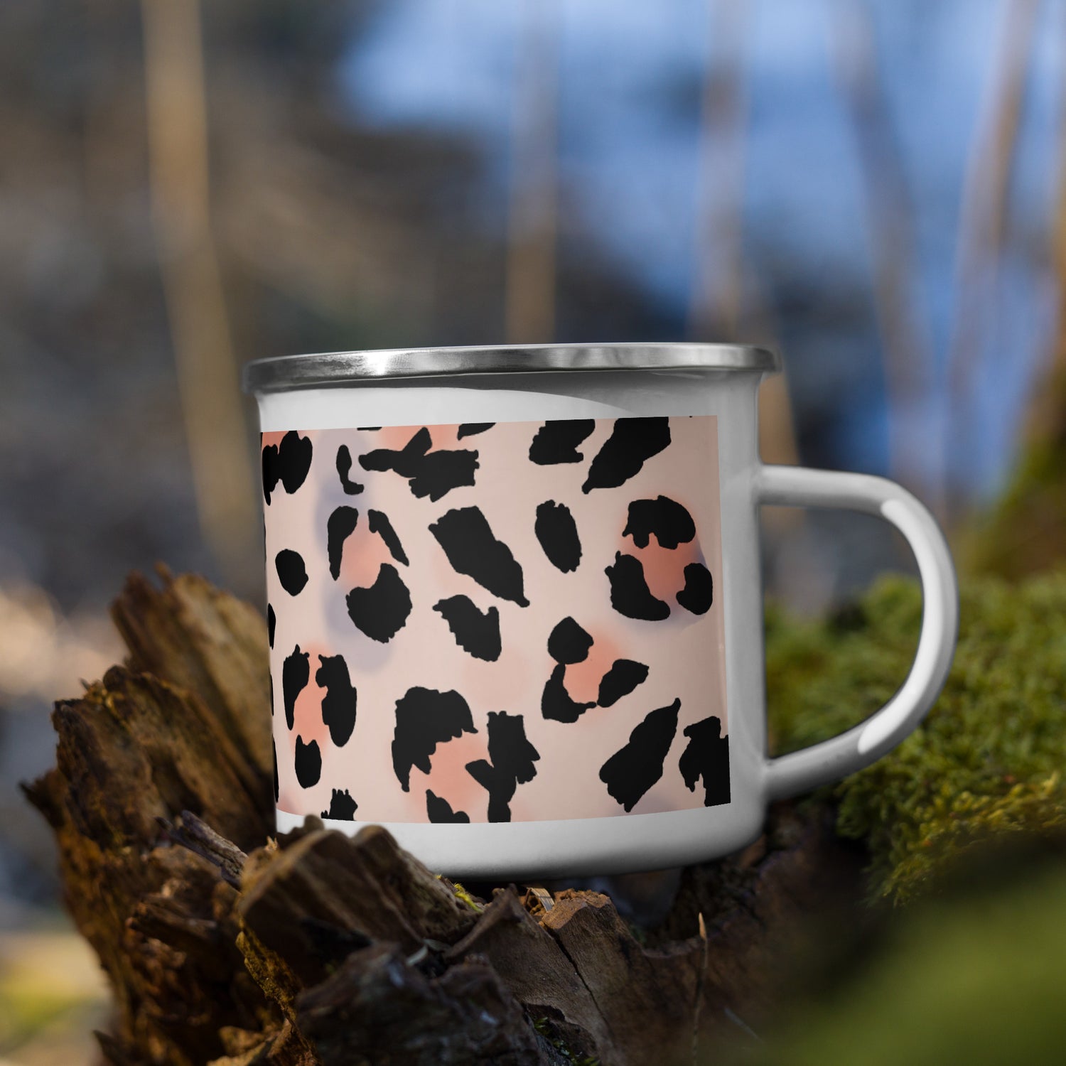 Leopard Enamel Mug