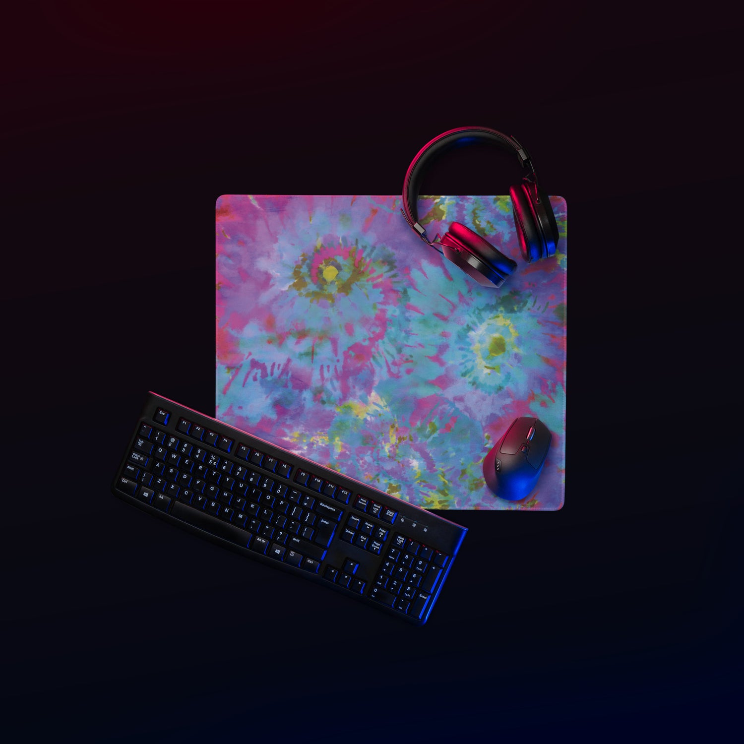 Tie Dye Gaming mouse pad