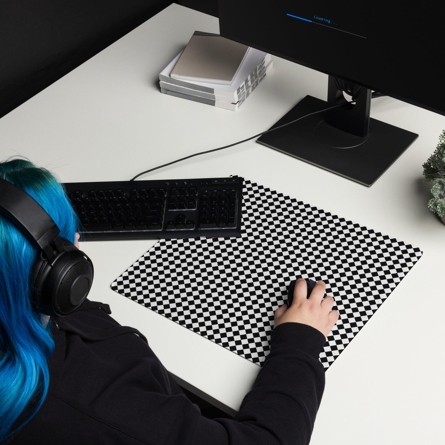 Checkered Gaming mouse pad