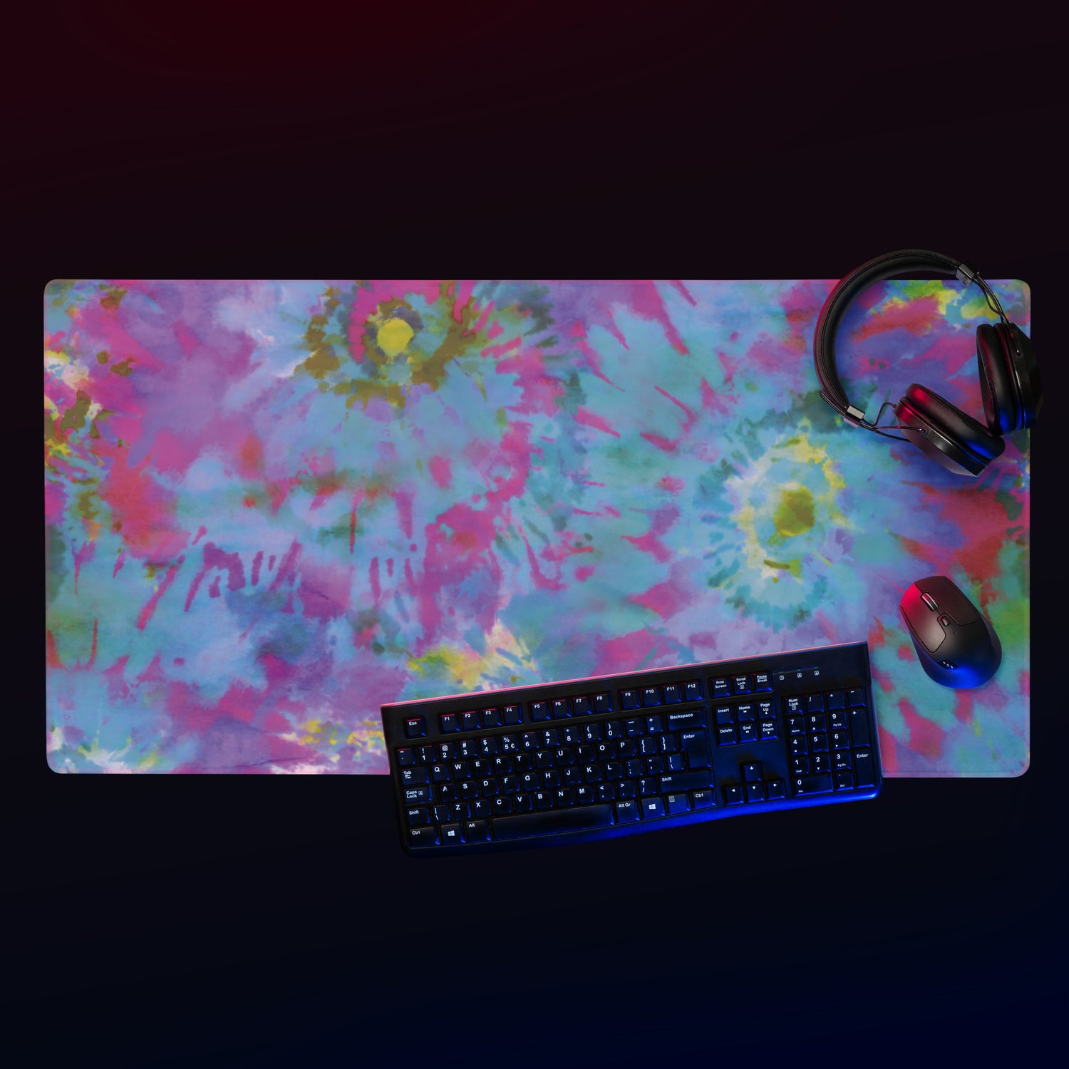 Tie Dye Gaming mouse pad