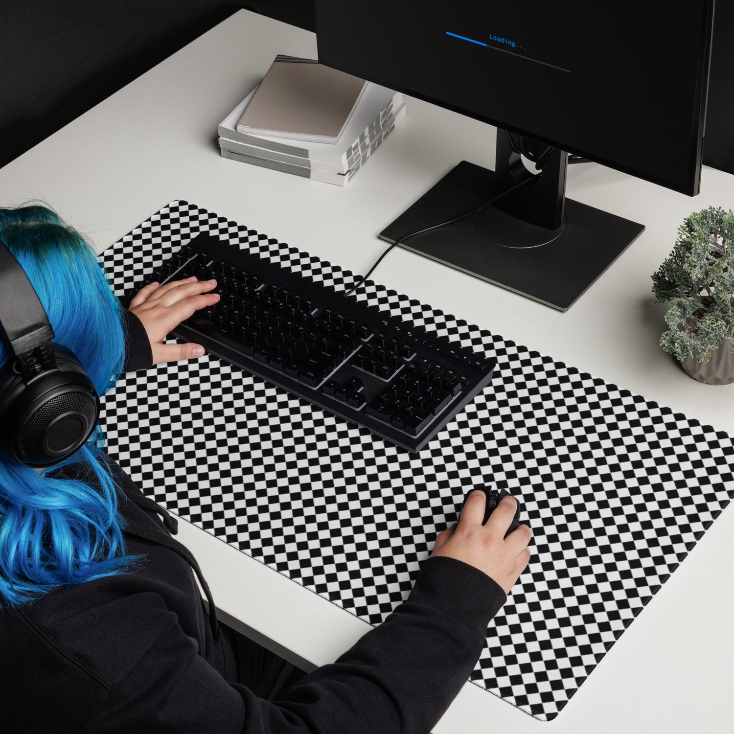 Checkered Gaming mouse pad