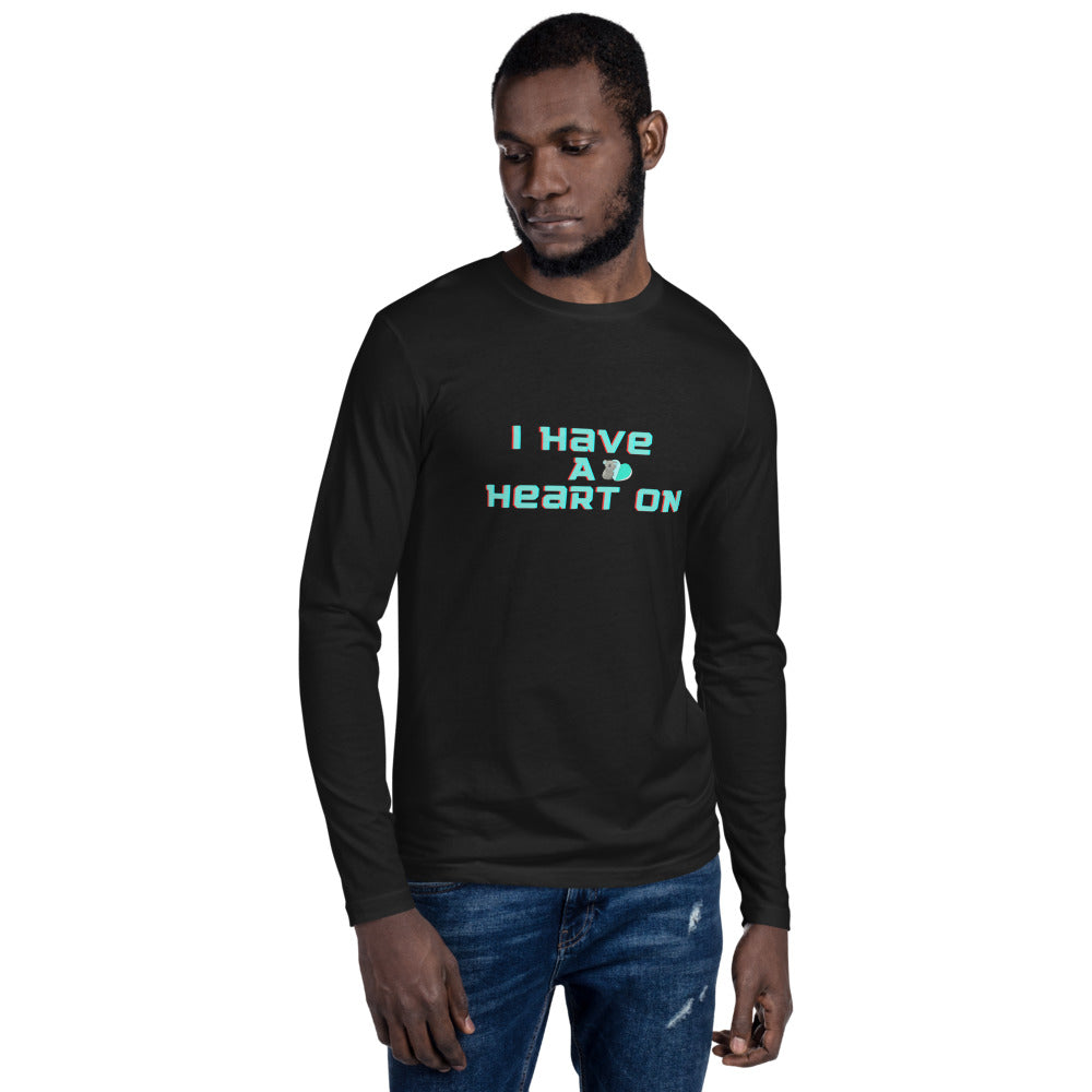 I have a Heart on Long Sleeve Fitted Crew