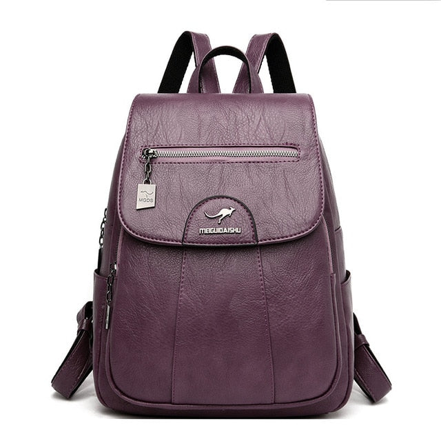 Leather Feel Backpack