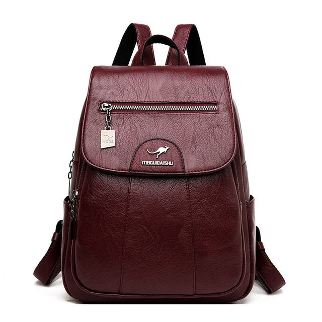 Leather Feel Backpack