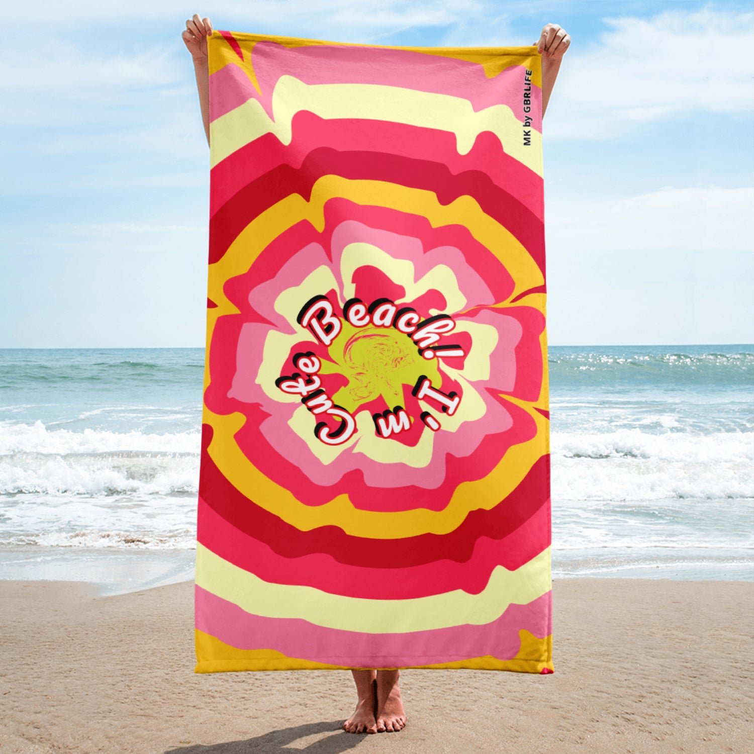 I'm Cute Beach! Towel