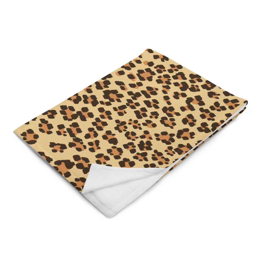 Leopard Print Throw Blanket