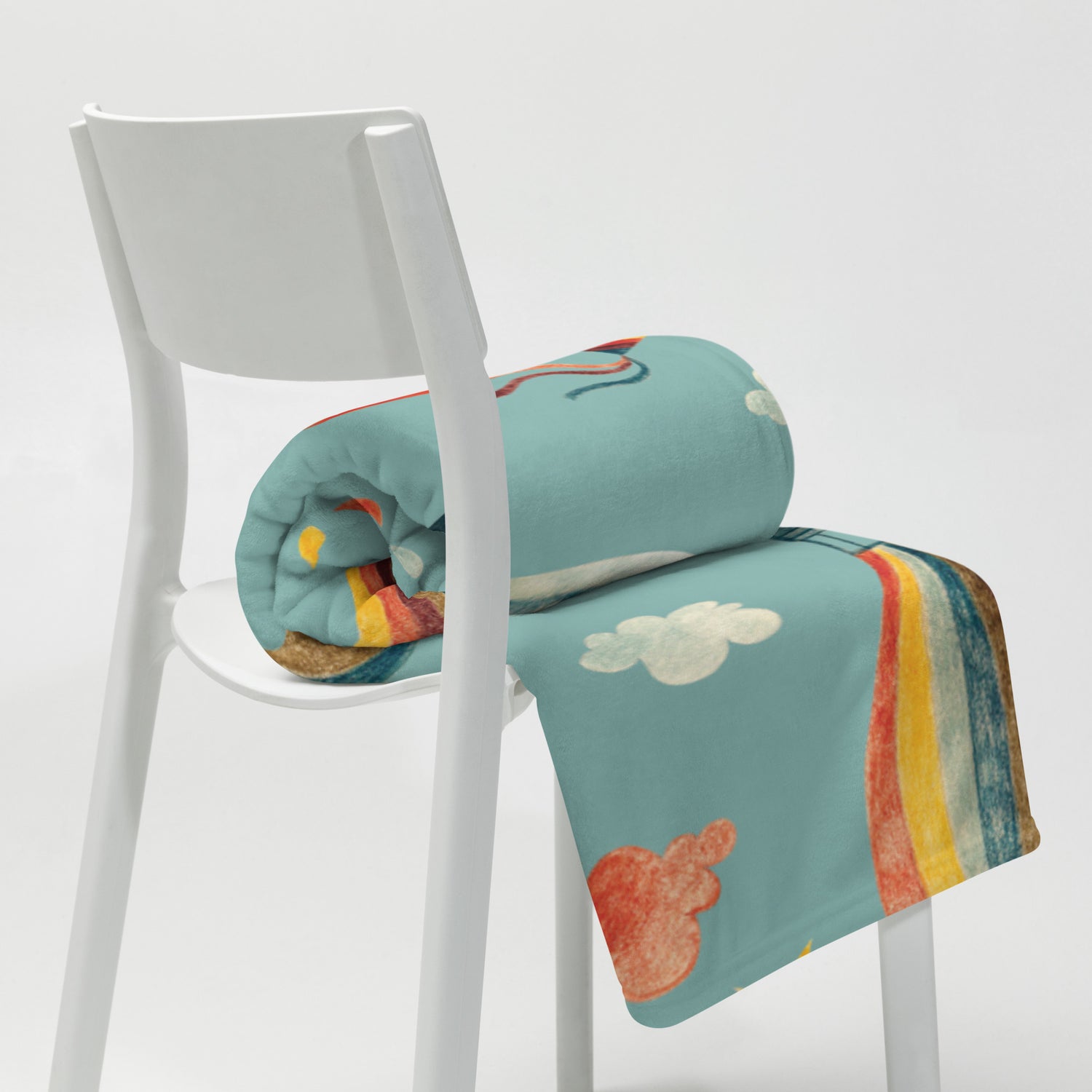 Air Balloon Throw Blanket