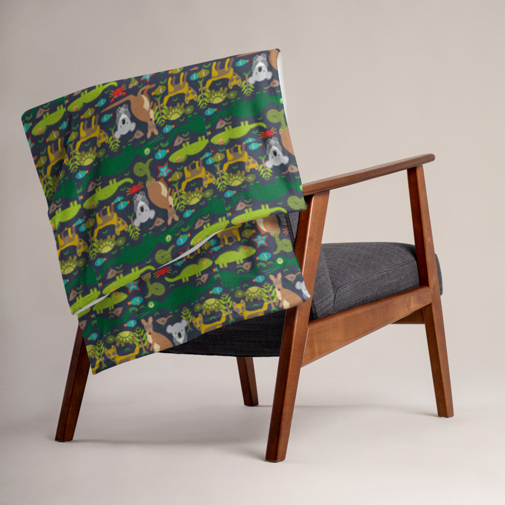 Forest Life Throw Blanket