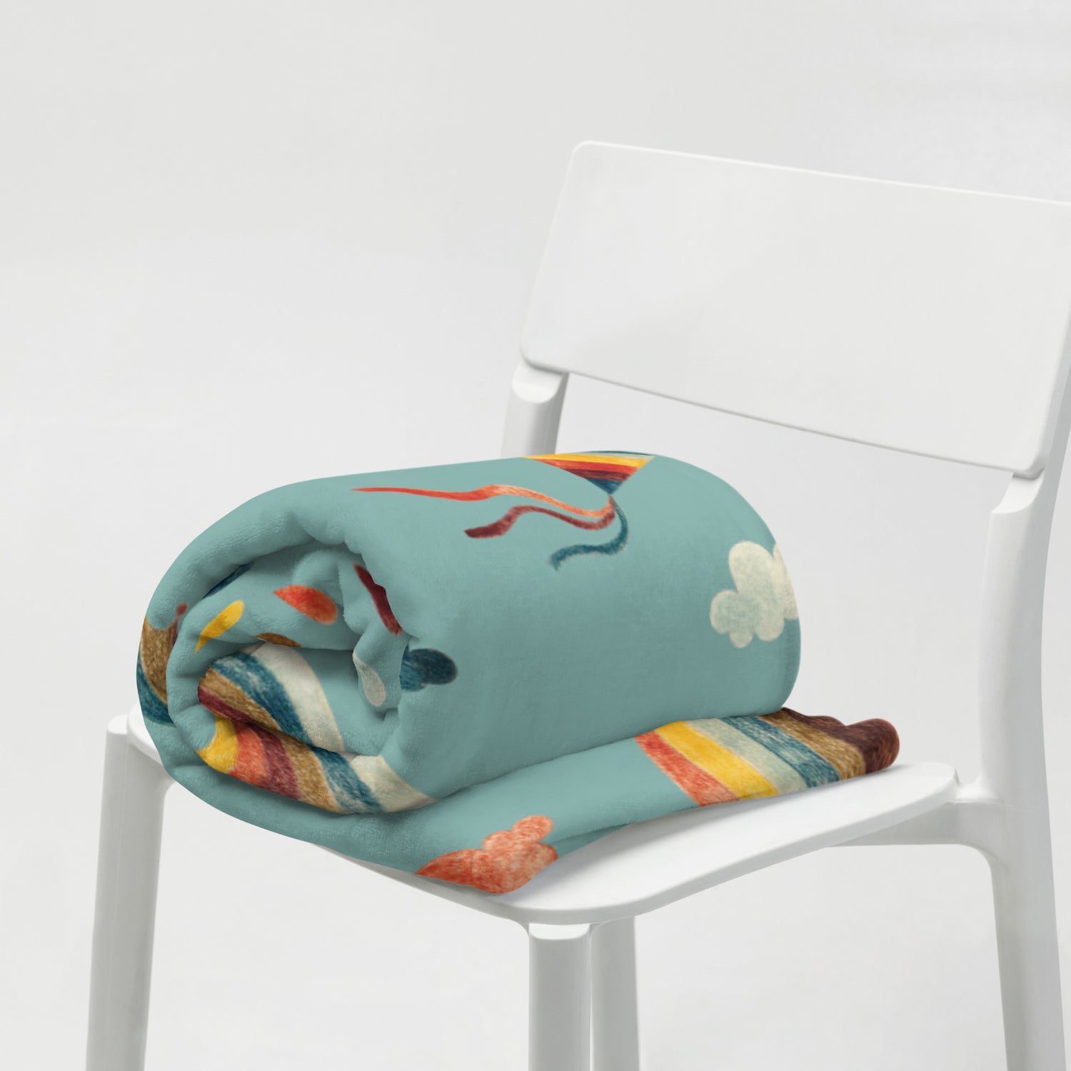 Air Balloon Throw Blanket