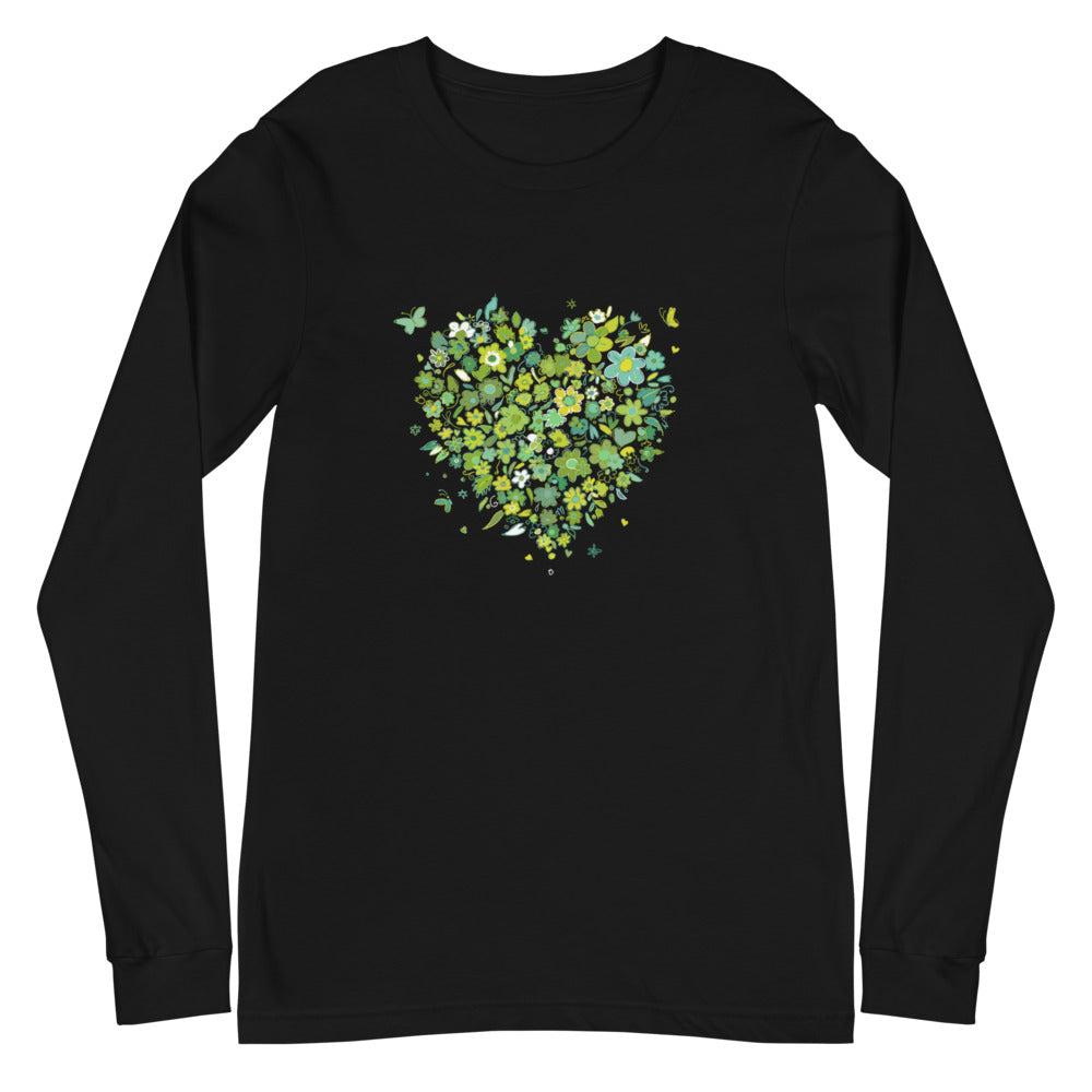 Flower Heart Long Sleeve Tee