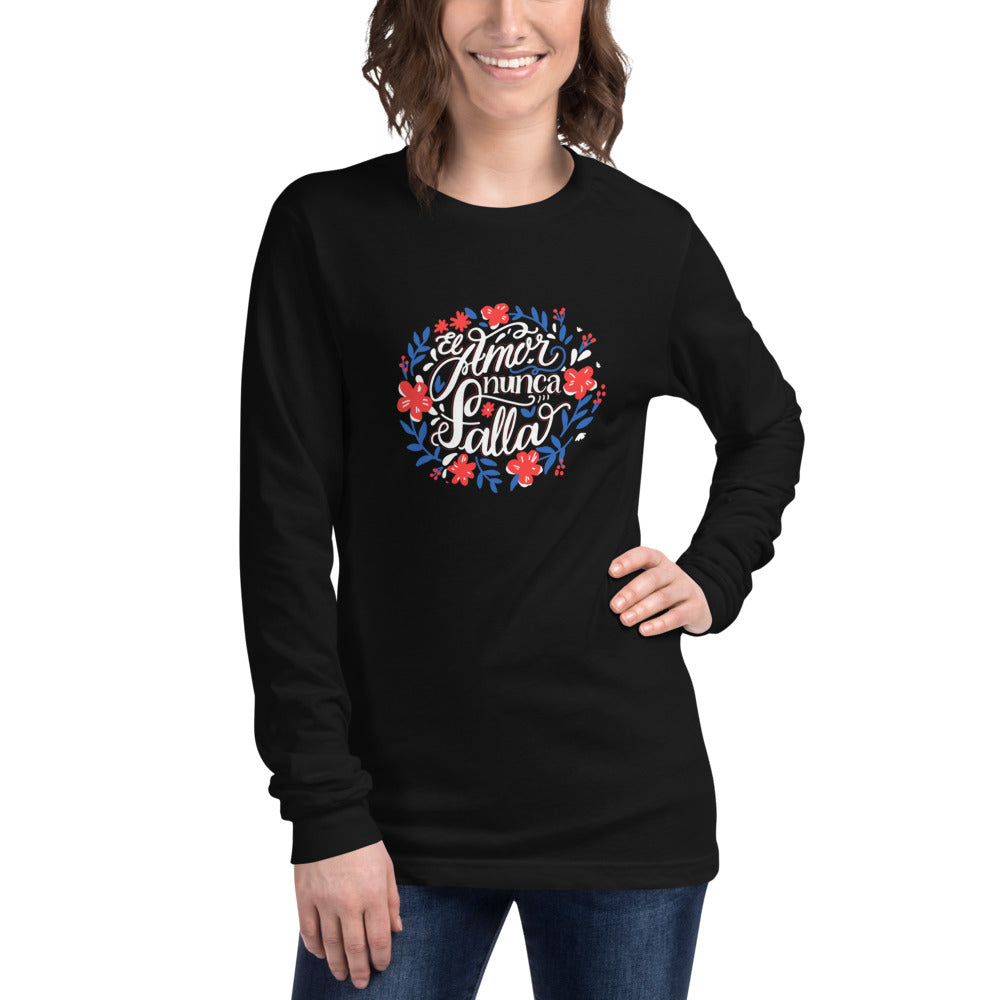 El Amor Nunca Falla (Love Never Fails)  Long Sleeve Tee