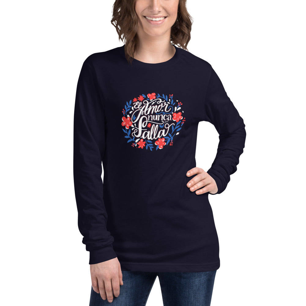El Amor Nunca Falla (Love Never Fails)  Long Sleeve Tee