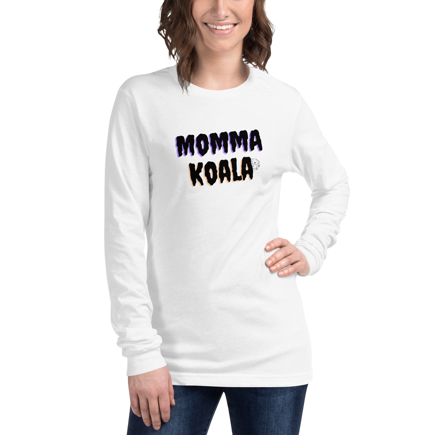 Momma Koala Halloween Style Long Sleeve Tee