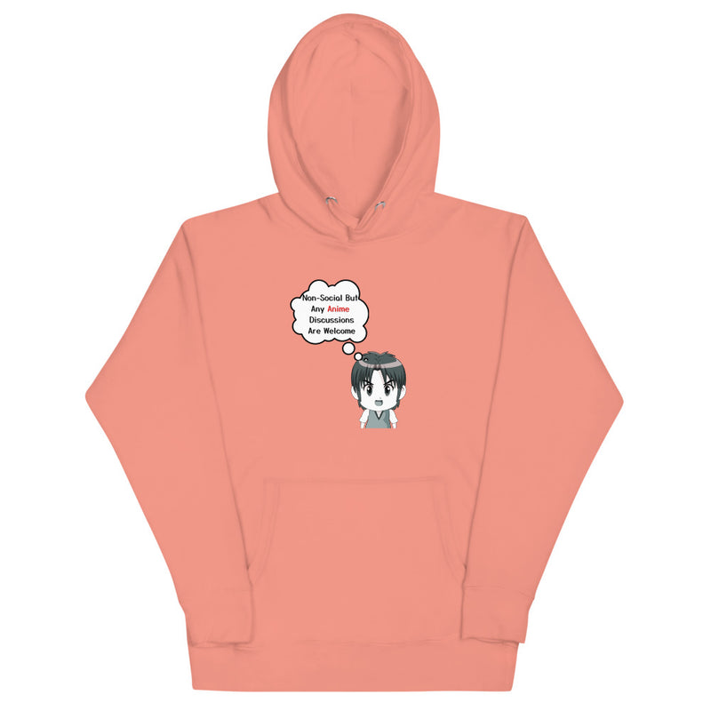 Nonsocial, But Anime Discussions Are Welcome Women's Hoodie