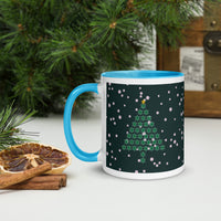 I Run On Coffee & Christams Mug with Color Inside