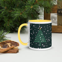 I Run On Coffee & Christams Mug with Color Inside