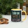 I Run On Coffee & Christams Mug with Color Inside