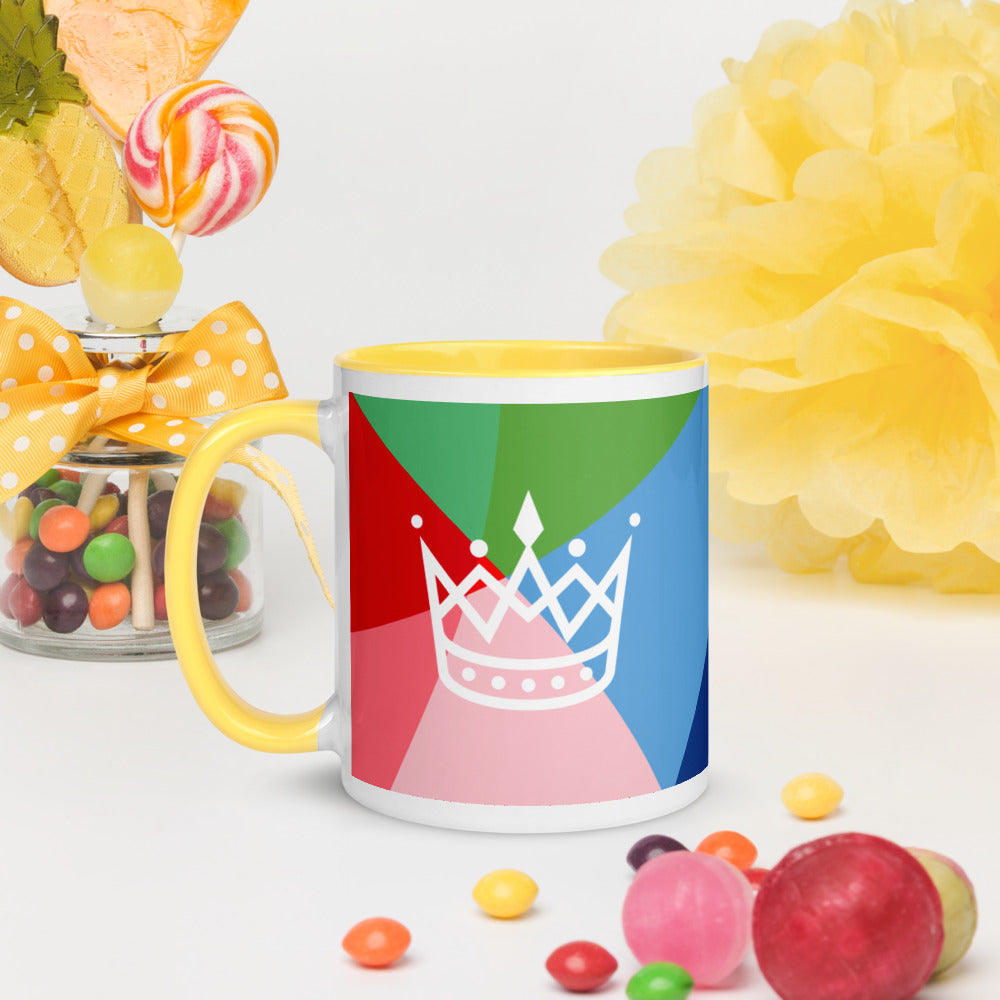 If I'm Queen, Why Do I have to Clean? Mug with Color Inside