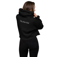 Feliz Navidad Crop Hoodie