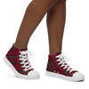 Christmas Plaid Women’s high top canvas shoes